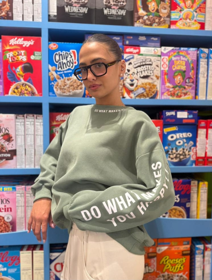 סווטשירט “Happy Vibes”