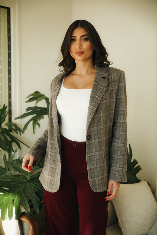 גק"ט מושפצת בורדו אפור